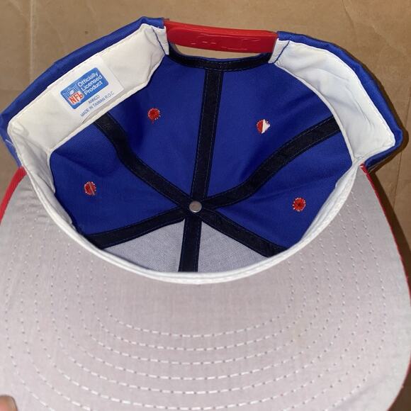 Vintage New York Giants Annco Snapback Hat NWT Deadstock Blue Red NFL - Picture 12 of 14